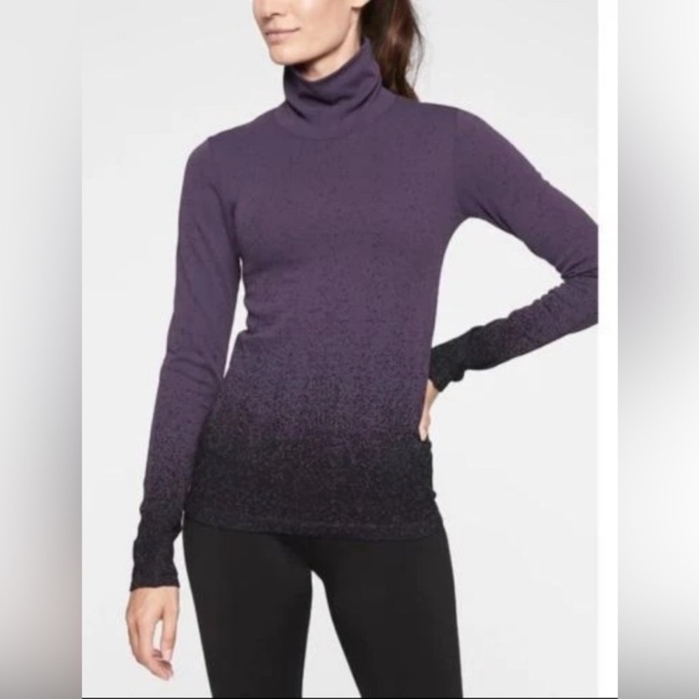 Athleta Flurry Base Layer Ombré Turtleneck Small